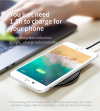 Baseus Leather Wireless Charger For iPhone X/XS Max XR Samsung S9 S9+ Note 9 8 Fast wireless charger QI Wireless Charging Pad