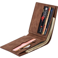 Fashion Mens Wallet with Coin Compartment