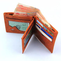 Mens Leather  Bifold Business Wallet